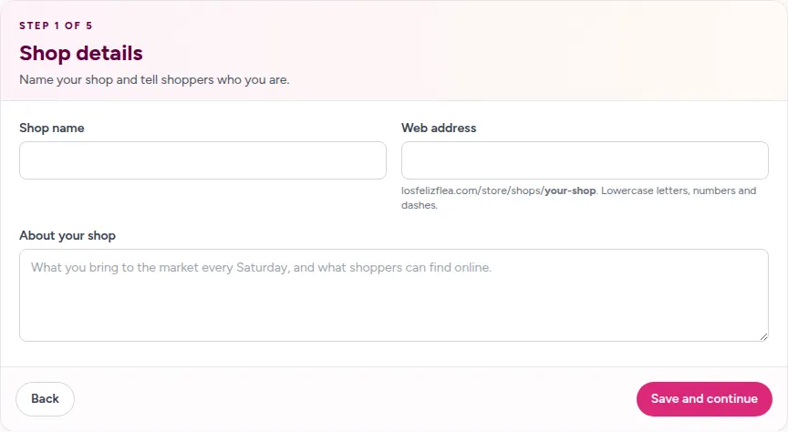 Screenshot: Set up your online store